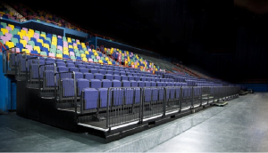 Comfortable retractable seating VIP seats Upholstered