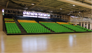Retractable grandstands telescopic tribune foldable seating