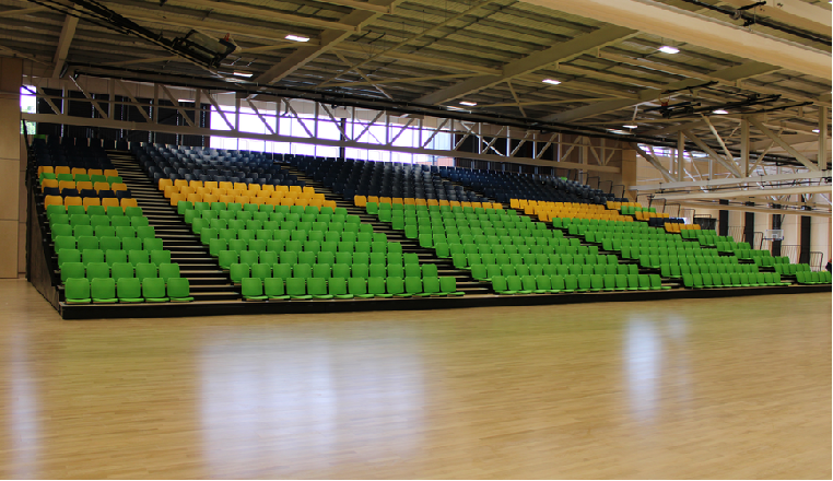 Retractable grandstands telescopic tribune foldable seating