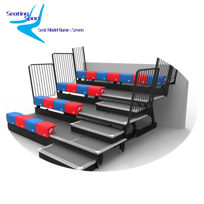 Plastic Bench Modular Telescopic Bleachers – Retractable Grandstand for Sports & Event