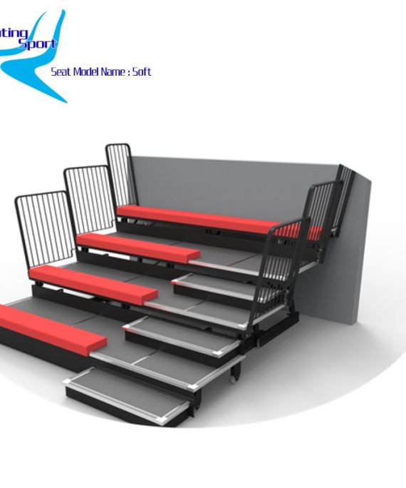 Telescopic tribune retractable seat indoor Upholstered bench seat -Seven bench Upholstered