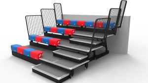 Retractable seating attached to the wall